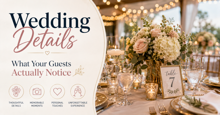 Wedding Details: What Your Guests Actually Notice